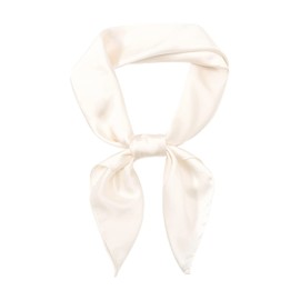 RIIQIICHY Womens Head Hair Scarf Ivory Like Satin Silk Scarf Sleeping Hair Wrapping Night 27.5"