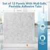 Large Cork Board Alternative, Puxinargo 12-Pack 11.8"x11.8" Felt Wall Tiles