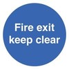 Fire Exit Keep Clear, SAV, Signs Personal Protection, Site Security,
