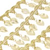 Gold Leaf Garland 10 Yards Sparkling Metal Leaf Ribbon Trim