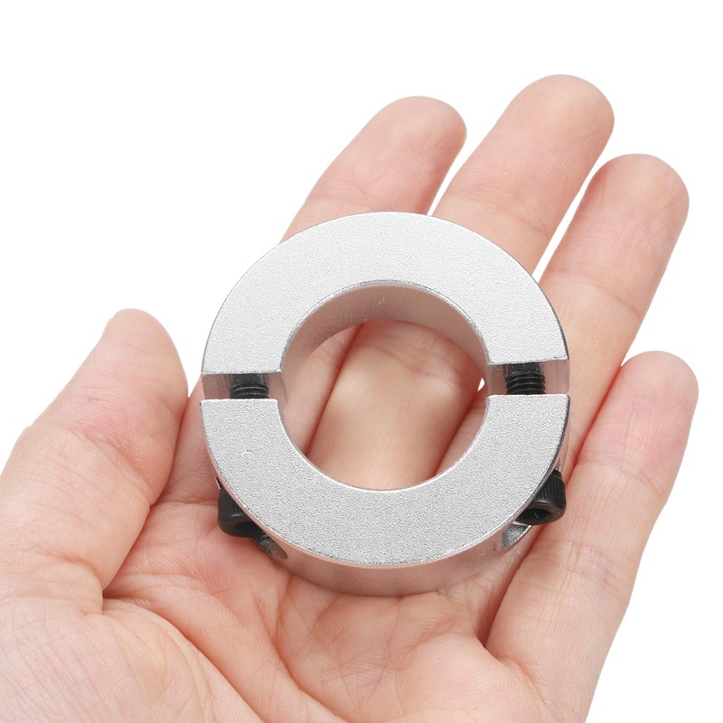 sourcing map 8 Pcs Double Split Shaft Collar, 25mm Bore