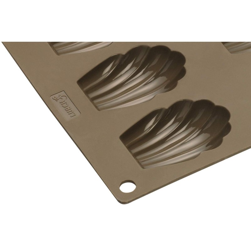 Lurch FlexiForm 85025 Madeleine Baking Tray with 9 Moulds Brown