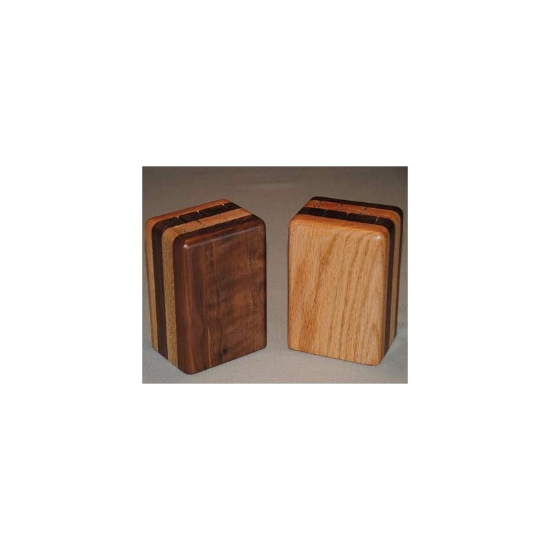 Wisconsinmade Walnut Steak Knife Block with Six Slots, Cherry and