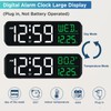 Peakeep Large Display Digital Alarm Clock for Bedrooms, Date Day
