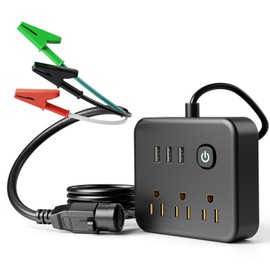 HVAC Adaptor Cord, HVAC Tools Clearance and Equipment Compatible with Yellow Jacket 69522 Circuit Breaker Finder Curcuit Finder Accessory Kit Compatible with RT250, ET300 ET310