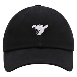 JPAK Cartoon Shaka Premium Dad Hat Embroidered Cotton Baseball Cap Surfing Ocean Black
