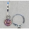 Pink Sterling Silver Earrings