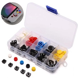 Switch Button (Set of 25) Push Button Switch, Tactile Button Switch, Compact, Lightweight, Storage Box, Suitable for Home Appliances, Security Equipment, Toys, Electronic Products, etc