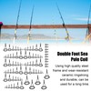 Fishing Rod Single Foot Fishing Pole Eyes Rings Repair Kit