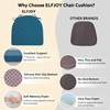ELFJOY U-Shaped Chair Cushions for Dining Chairs Set of 4