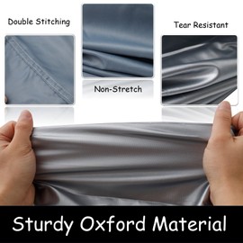 Heavy Duty Bike Cover, Motorcycle Cover Sport Bike with Lock-Holes, Ideal Use as Motorcycle Sun Shade, Bike Tarp Waterproof, or Dirtbike Cover