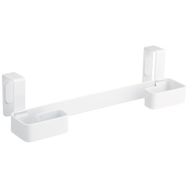 山崎実業 レジ袋&タオルハンガー プレート ホワイト 7918