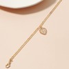 JUSTUSNX Adjustable Anklet Gold Heart Shaped Pendant Ankle Bracelet Beach