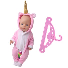 Dolls Accessories Doll Clothes Doll Clothes Doll Accessories Dolls Clothes Baby Doll Accessories Doll Robe Unicorn Doll Clothes 46 cm Doll Clothes with Clothes Hanger