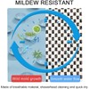 Lurowo Corner Shower Mat Non Slip, Quadrant Loofah Shower Mat