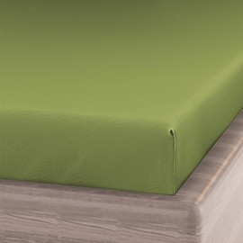 RUN HELIX 150x200 cm King Size Fitted Sheet - Deep Pocket 16 inch (40cm) Soft Microfibre Fabric Elasticated Sheet Anti-Fade and Anti-Shrinkage (Light Green)