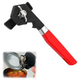 Manual Can Opener, Safety Can Opener with Smooth Edge, Side Cut Manual Tin Opener, Rust-Free Handheld Jar Opener with Magnet for Easy Lid Removal, Easy to Use, Safe for Novices and Seniors