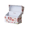 Creative Co-Op, Multicolor Holiday Printed Paper Recipe Box with Cards,