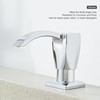 GAGALIFE Kitchen Sink Soap Dispenser Chrome, Built in Soap Dispenser