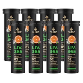 Auric Herbal Liver Support Supplement | Milk Thistle (Silymarin), Turmeric, Garlic, Ginger for Liver Health Advanced Detox & Cleansing Formula for Active Liver | 160 Tablets | Plant Based Gluten-Free