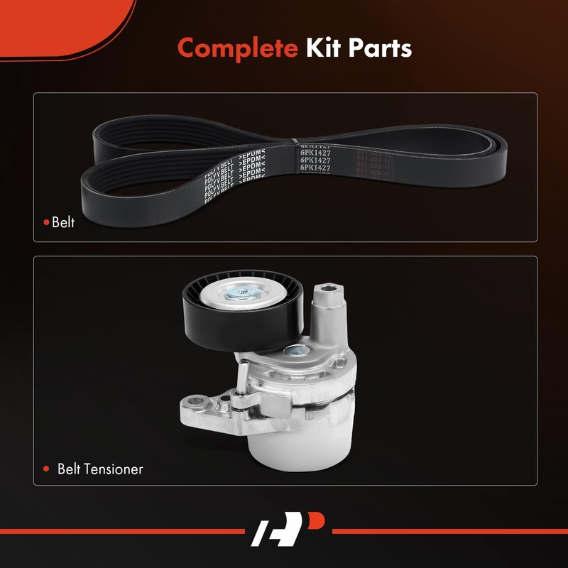 A-Premium Engine Serpentine Belt Drive Kit Compatible with Nissan 2013-2018