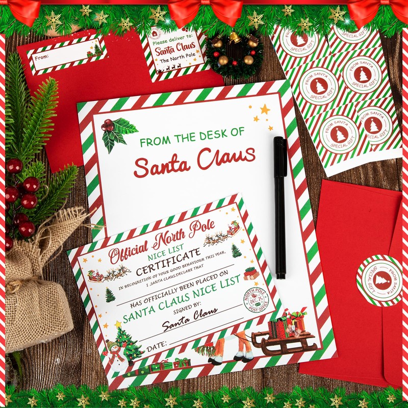 COCHIE Letter to Santa Kit, Letters from Santa, Christmas Writing
