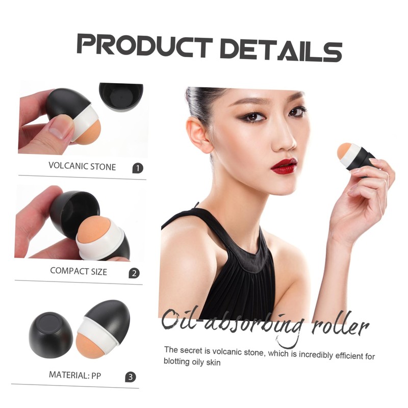 Angoily Angoily Portable Volcanic Stone Face Roller Simple Volcanic Stone