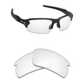 Alphax Crystal Clear Non-polarized Replacement Lenses for Oakley Flak 2.0 OO9295 Sunglasses