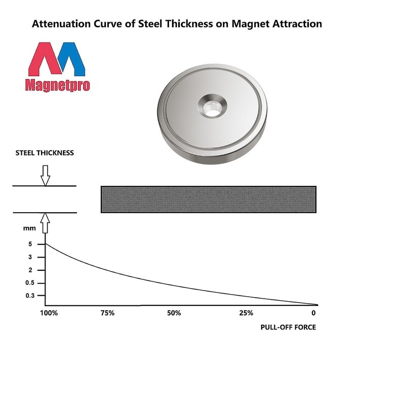 Magnetpro Pack of 6 Disc Magnets with Capsule 55 kg