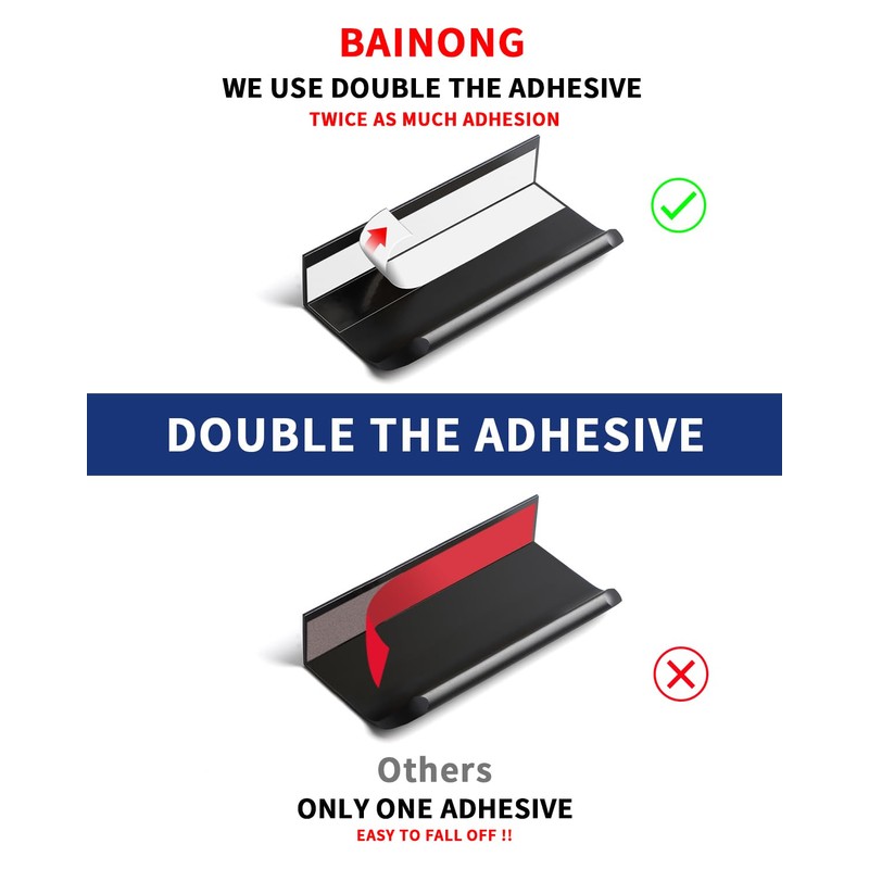 BaiNong 5 Pack 3 inch self Adhesive Cabinet pulls Adhesive