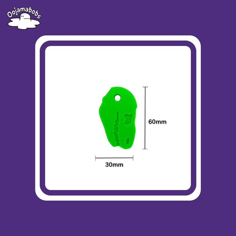 Sensory Oojamabobs - Strong Dinosaur Pendant chew Necklace - Autism