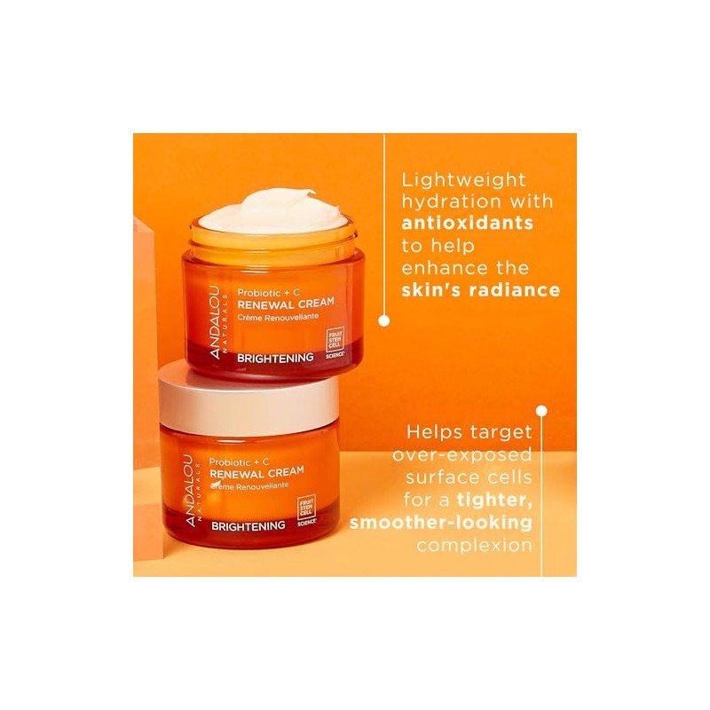 Andalou Naturals - Crema de día, 1.7 onzas
