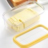Butter Case, Butter Cutter, Storable, Clear, Stainless Steel Cutter Type,