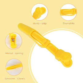 Ondder 24 Pack Alligator Hair Clips, 4.5 inch Clips for Hair Sectioning, Hair Styling Accessories for Women Men Girls Teens, Yellow