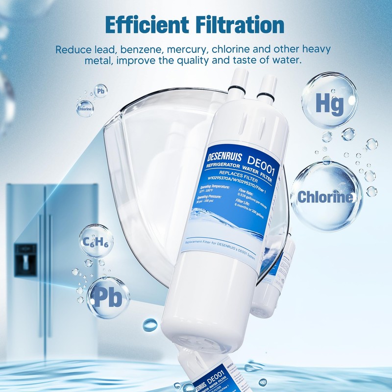 W10295370A Water Filter Replacement Compatible with W10295370, EDR1RXD1, Filter 1,