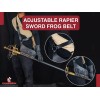 Armory Replicas Medieval Leather Rapier Sword Belt with Adjustable Frog