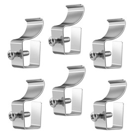 STOBAZA 12pcs Vinyl Siding Screws Hooks Outdoor No Hanger Clips for Security Cameras Weather-Resistant Mounts for and Cameras Easy Installation Stable Practical