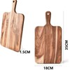 DIFEIUKI Wooden Cutting Board, Bread Stand, with Handle, Pizza Board,