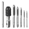 Mesee 6 Pieces Tap Wrench Tool Set, Adjustable T-Handle Ratchet