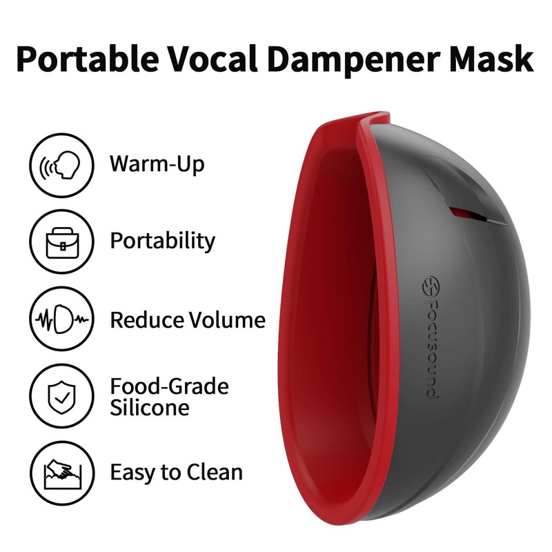Focusound Pro Vocal Dampener - 25dB Noise Reduction Singing Dampener,