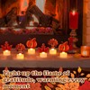 Thanksgiving Tea Lights Flameless Candles - Turkey Pumpkin Maple Leaf