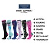 Cherokee Printsupport - Calcetines de apoyo para mujer, 8-12 mmHg,