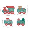 4Pcs Diamond Painting Keychain DIY Luggage Ornaments Art Crafts Christmas