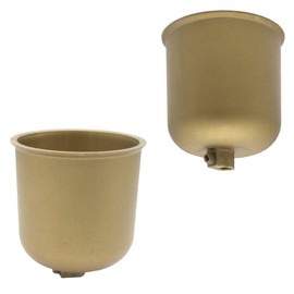 Canopy Gold Matt Plastic with Locking Screw for Supply Cable Lamp Cable Pendant Light Pot Lamp Pot Ceiling Pot Diameter 76 mm Height 82 mm