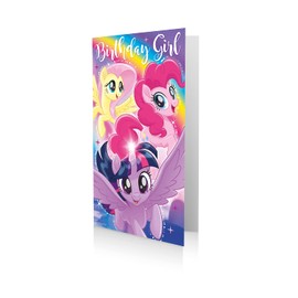 My Little Pony MP037 Movie Girl Birthday Card Multi Colour