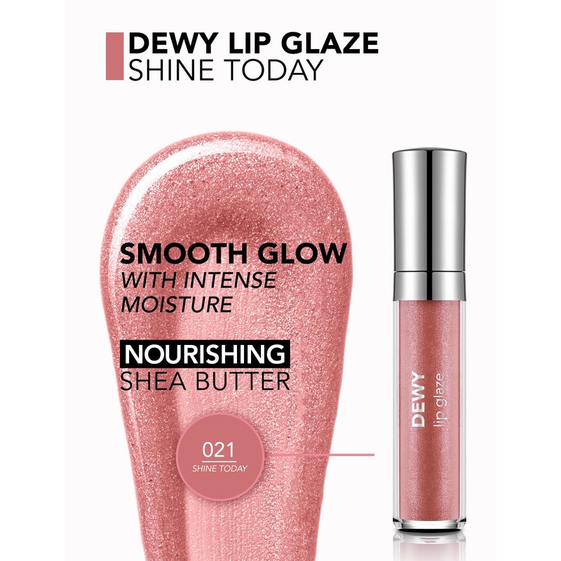 Flormar Dewy Lip Glaze 021 Shine Today! – Feuchtigkeitsspendender &