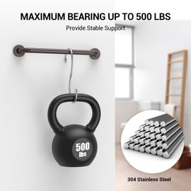 16 Inch Grab Bars for Wall Oil Brown, Safety Shower Grab Bars for Seniors Elderly Handicapped, Handicap Grab Bars for Shower with Concealed Screws, Tesuchan