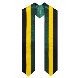 GraduationMall National Flag Graduation Stole Embroidery Sash for Study Aboard International Students 72" in Length, Jamaica, One Size