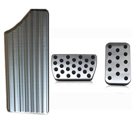 kashaipu 3Pcs Brake Pedal Cover Stainless Steel Anti-Skid No Drilling Gas Accelerator Foot Pedals for Honda Civic 2016-2024