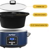 SUNVIVIPRO Programmable Slow Cooker, Multi-Cooker with 2 in 1 Silicone